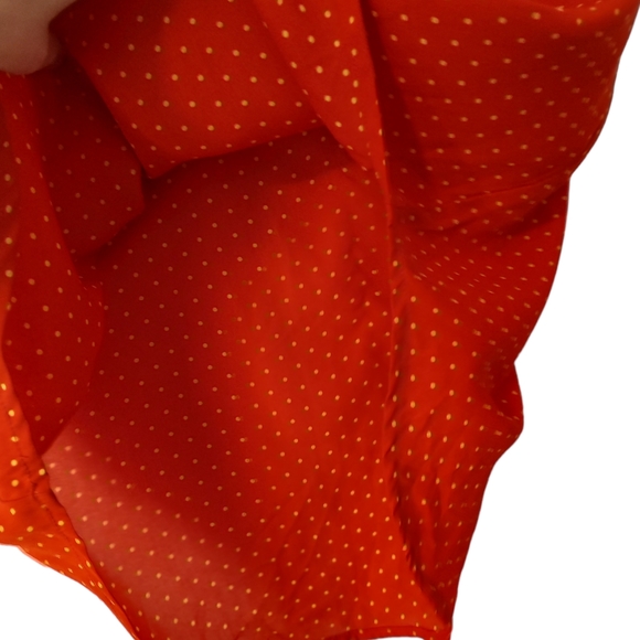 Size L Lily White red small polka dot shirt - Picture 4 of 8